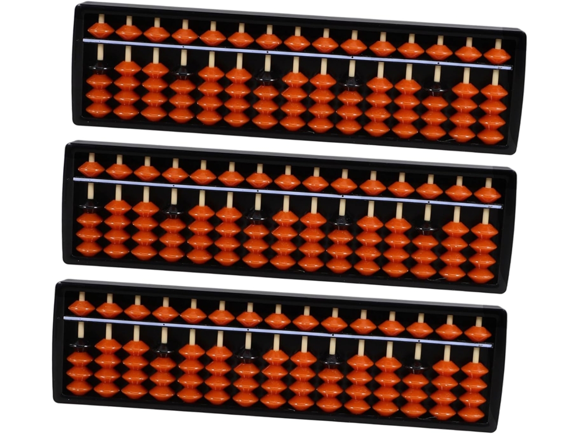 Juego De Ábaco De 3 Piezas Para Niños Y Niñas, Herramienta De Cálculo Matemático Chino.