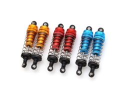 Amortiguadores Metálicos Delanteros Y Traseros Rojos (2 Unidades) Para Coche Rc Wltoys 144001