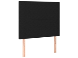 Maison Exclusive - Cabecero De Cama Negro 100x5x118/128 Cm Tela