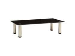 Mueble de Armario Tv 60X35X17 Cm Cristal Templado Negro