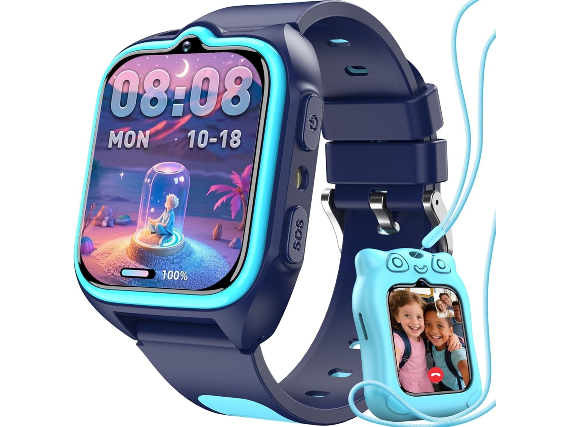 Reloj Inteligente Niños Blackview Z30 1.75'' Sos Gps Led Azul