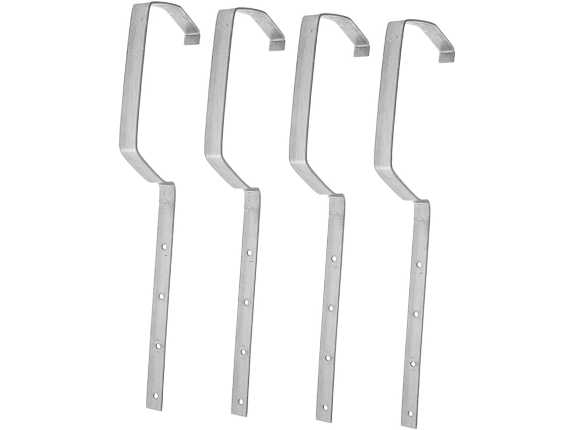 Juego De 4 Soportes Metálicos Para Canalones, Ideales Para El Drenaje.