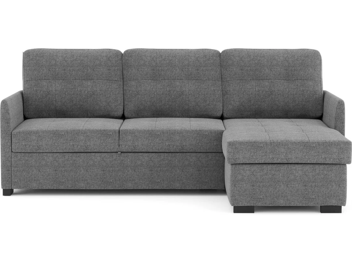 Sofá Cama BUDWING Enzo (218 x 152 x 88 cm - Gris Escuro)