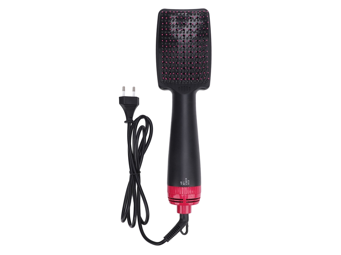 Secador De Pelo Multifuncional Iónico Con Peine, Aire Caliente Portátil, Enchufe Europeo, 220 V, Negro.