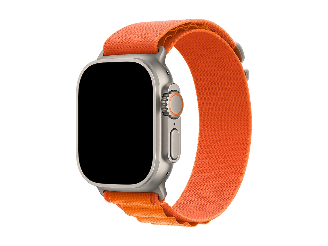Correa de nailon compatible con Apple Watch de 42 mm, 44 mm, 45 mm y 49 mm.