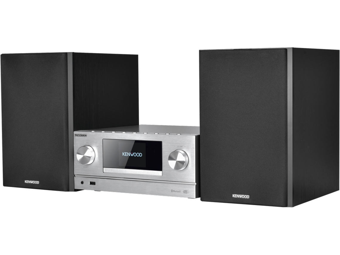 Kenwood M-9000S Minicadena de música para uso doméstico 50 W Plata