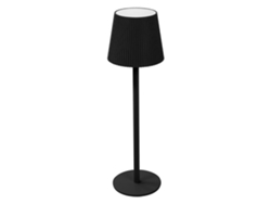 Lámpara Led Ml-design Negra Táctil Inalámbrica Recargable Con Usb-c, Luz Blanca Cálida