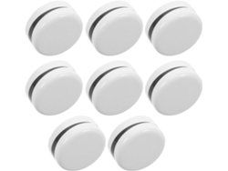 8 Perillas De Repuesto De Plástico Blanco Para Termostato De Refrigerador Y Congelador.
