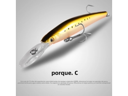 (modelo D) Señuelo Duro De Primera Calidad De 120 Mm Y 22 G, Profundidad Ajustable Para Pececillos Saltadores