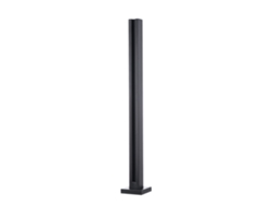 Abrazadera para vidrio Succebuy de 33,46 pulgadas, soporte de pasamanos para vidrio de 0,39 a 0,47 pulgadas, color negro