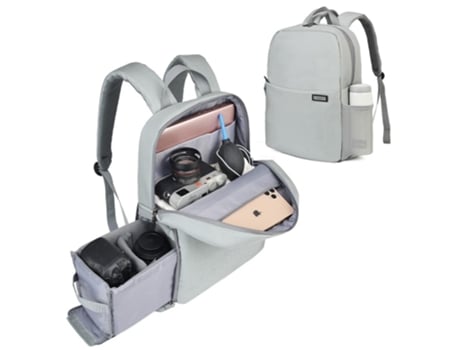 Mochila SLOWMOOSE Dslr Ombro Impermeable para Cámara Digital Laptop (Gris)