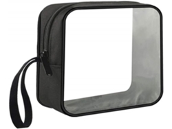 Neceser Transparente E Impermeable, Bolso De Mano Portátil Con Cremallera Para Guardar Artículos De Aseo.