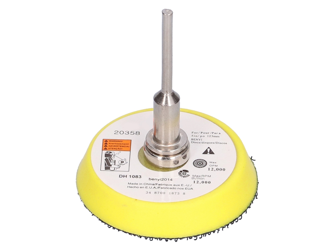 Base De Cinta Mágica De 2 Pulgadas Con Mango De 3 Mm Para Lijar, Pulir Y Abrillantar.
