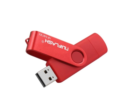 Pen USB SLOWMOOSE 2.0 para Smartphone y Portátil (Rojo - 128 GB)