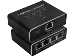 Concentrador Ethernet | Puertos 1 A 4: Divisor De Internet De Banda Ancha Gigabit Con Acceso Simultáneo
