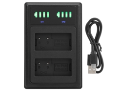 Cargador De Baterías Dual Para Cámara Con Lcd, Cargador Doble Para Batería Dmw-blc12