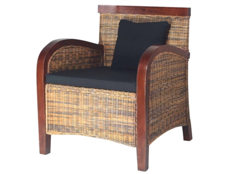 MAISON EXCLUSIVE Sillón de ratán tejido a mano