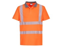 Polo ecológico de alta visibilidad Portwest para hombre, paquete de 6, naranja, talla M