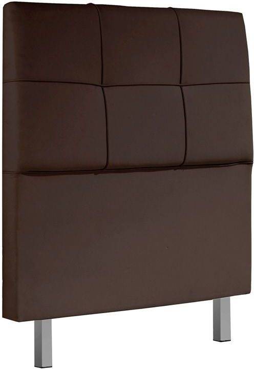 Cabecero Tapizado De madera adec chester 100x114x9 cm chocolate acolchado cama dormitorio individual cabezal acabado en piel color medidas 100 114 11 100cm 114cm 90cm