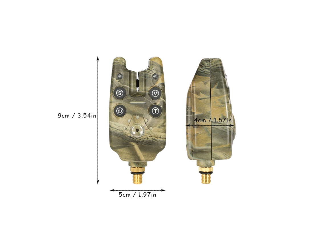 Alarma De Picada Para Pesca Con Led Y Sonido Ajustable, Resistente Al Agua Para Cañas De Pescar.