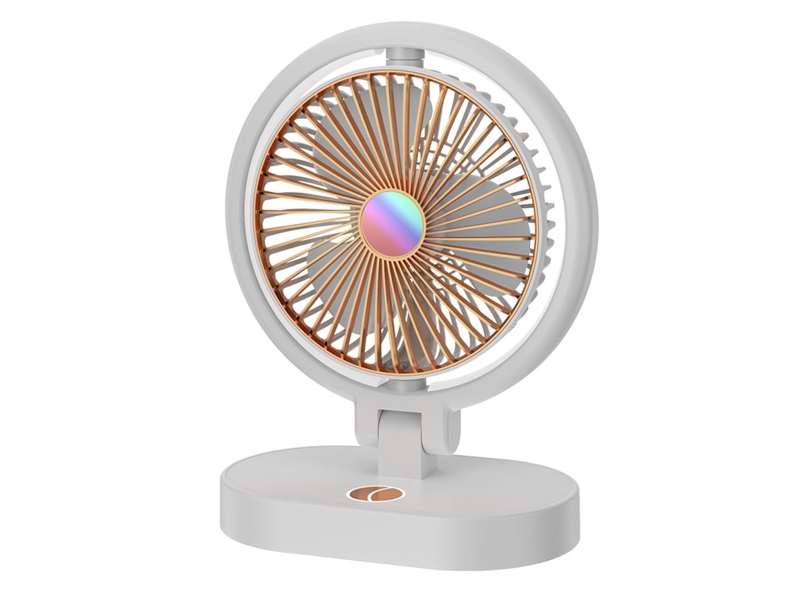 Ventilador portátil Batería de larga duración Motor sin escobillas Ajuste de aire de 4 velocidades Blanco USHION