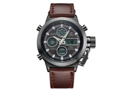 Reloj De Pulsera Para Hombre Biden Trendy De Mecanismo De Cuarzo Doble Impermeable