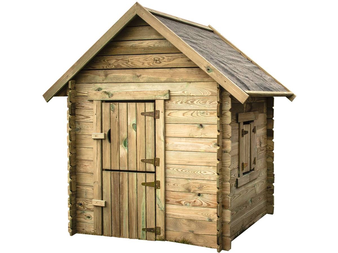 Casa de madera Sophie 120 x 120 x 159 cm Hábitat y jardín