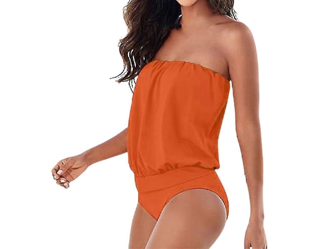 2026-traje De Baño Monokini Para Mujer Bandeau Sin Tirantes Sin Relleno Verano Playa Piscina Talla S-3xl
