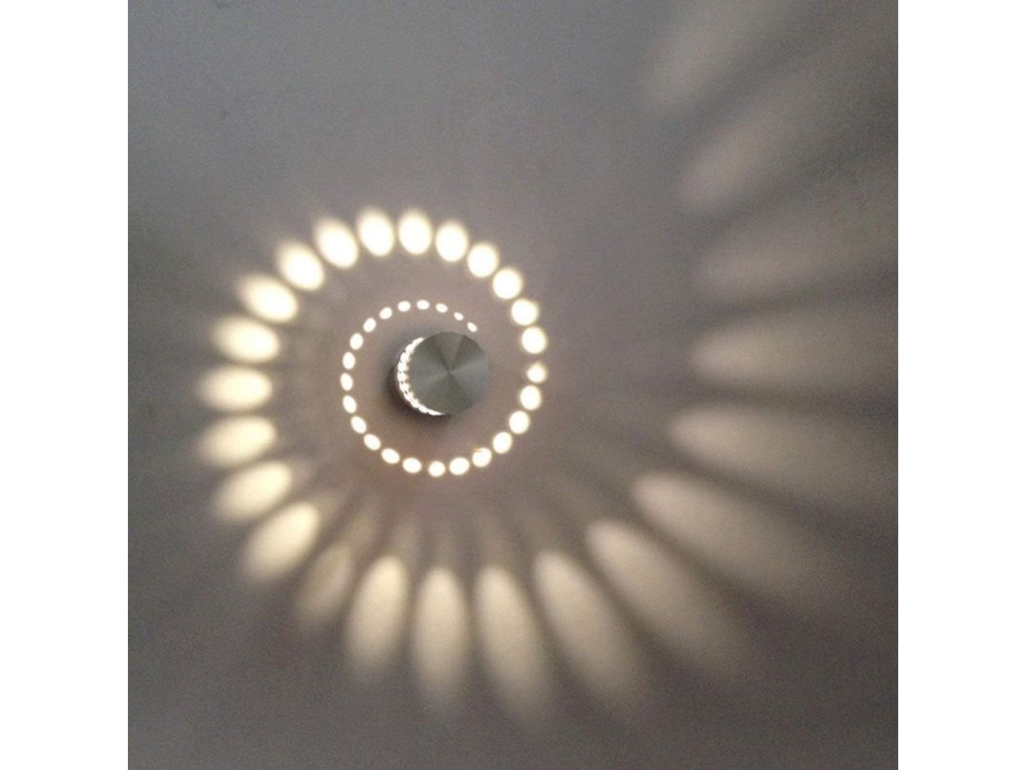 Lámpara De Pared Led De 3w, Aluminio, Clase Energética A+, Moderna Para Uso En Interiores.