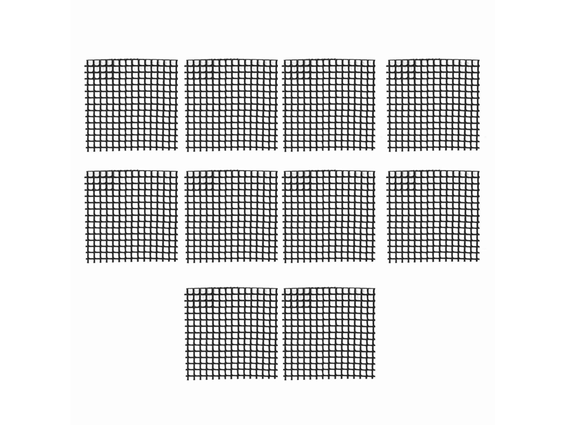 10 Unidades De Esterilla De Malla Para Fondo De Maceta De Jardín De 5x5 Cm, Antisifón, Previene La Pérdida De Tierra, Bonsái
