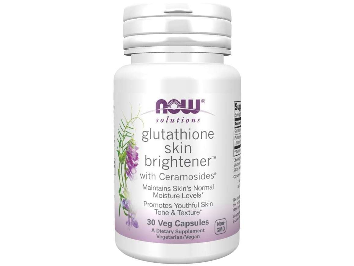 NOW FOODS Glutathione Skin Brightener With Ceramosides 30 Cápsulas