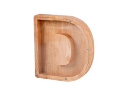 Hucha de madera con diseño del alfabeto - Juguete educativo para niños