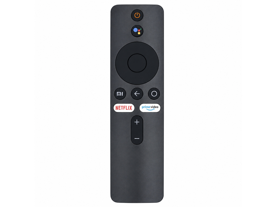 Control Remoto De Voz Para Tv Xiaomi Box Modelo C Teclas Blancas Diseño Simple Y Elegante