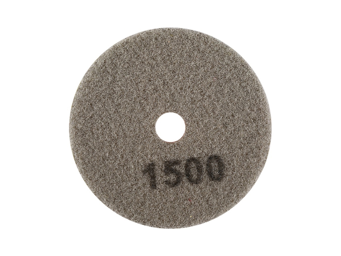 Disco De Pulido De Diamante Húmedo De 100 Mm (4") Para Granito (grano 1500) - Fuerza De Acción Potente, No Elimina El Color.