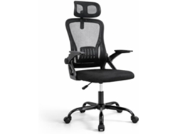 Silla De Oficina Ergonómica Con Reposacabezas Ajustable Y Soporte Lumbar