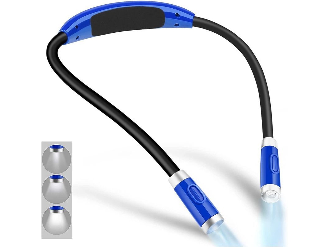 2026rebe-linterna Led Para Cuello Recargable, Luz De Lectura Con 3 Niveles De Brillo, Ideal Para Leer En La Cama