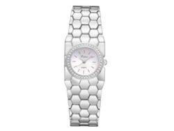 Reloj De Pulsera Para Mujer Lvpai Business Con Diamantes De Imitación, Aleación, Cuarzo, Color Plata Y Blanco.