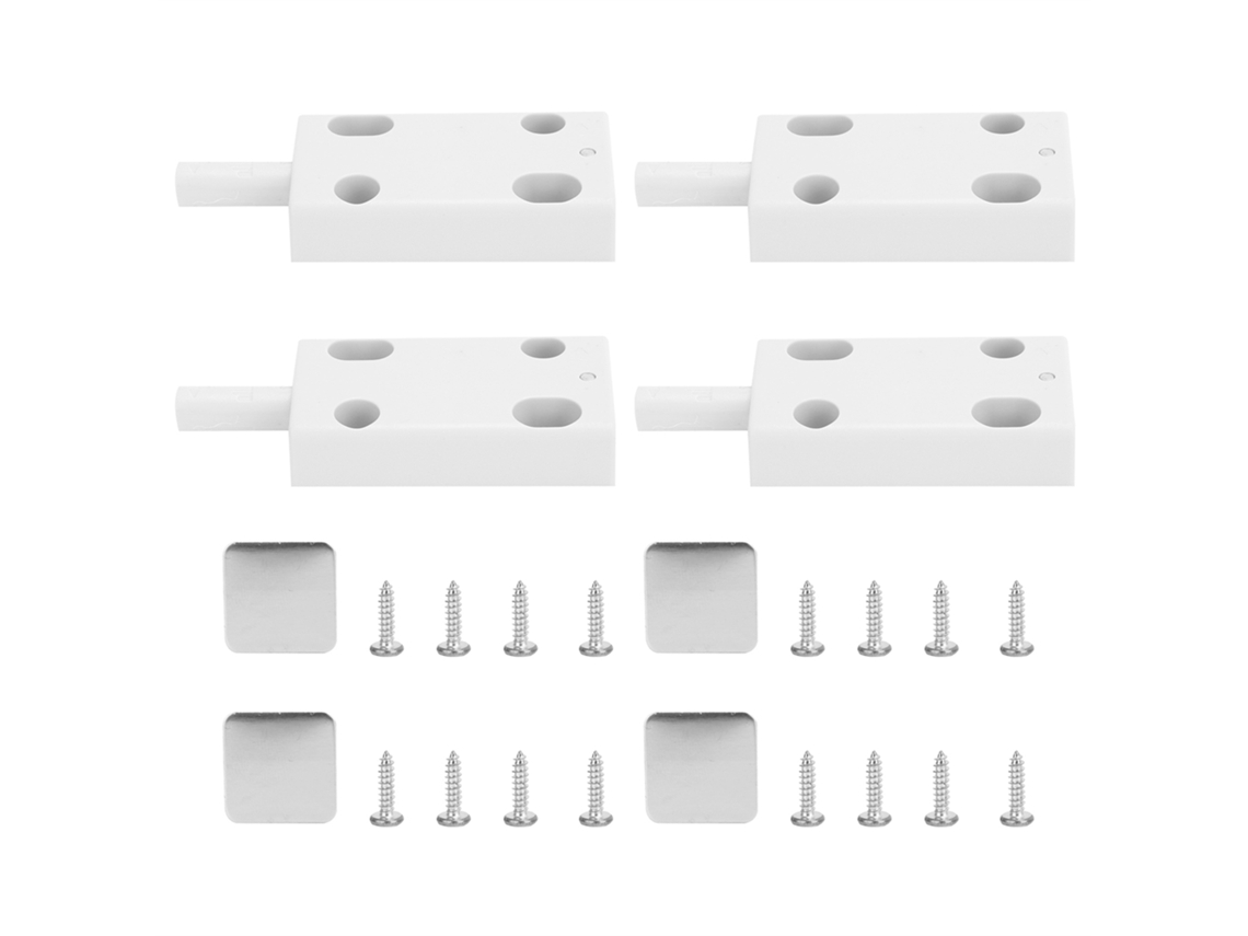 Juego De 4 Amortiguadores Para Cajones, Pestillos De Puerta Con Sistema De Apertura Por Presión Para Armarios Y Roperos