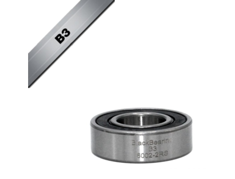 Rodamiento Black Bearing B3 - 6002-2RS - 15 x 32 x 9 mm