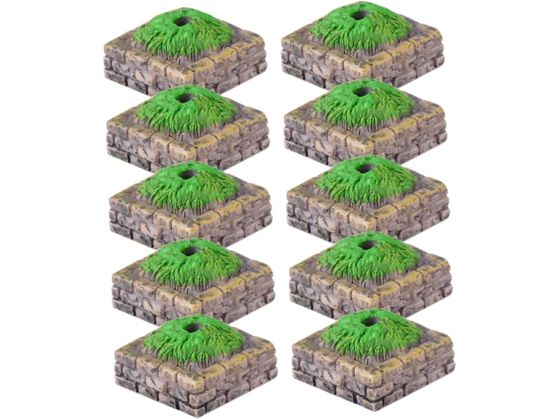 Base De Altar En Miniatura Con Forma De Árbol, Resina Finamente Acabada, 10 Piezas, Formas Realistas.