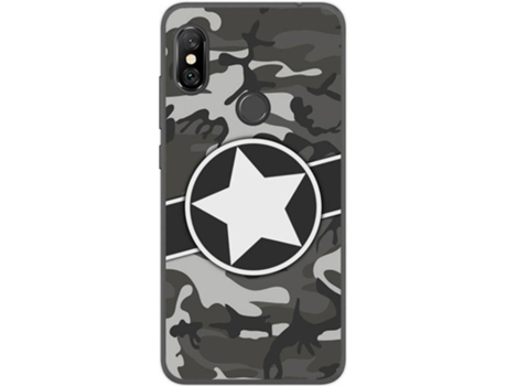 Carcasa Xiaomi Redmi Note 6 Pro TUMUNDOSMARTPHONE Camuflaje 02 Multicolor