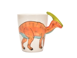Taza Cerámica Forma Dinosaurio 400ml, Taza Animales Tiernos para Oficina y Desayuno Kofihety