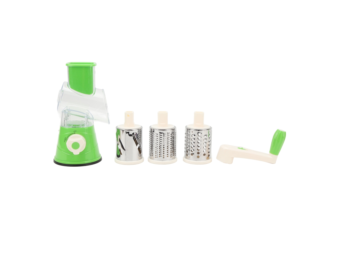 Rallador De Queso Manual Rotativo Multifuncional Con Cuchillas Para Cortar Y Rallar, Abs, 568 G