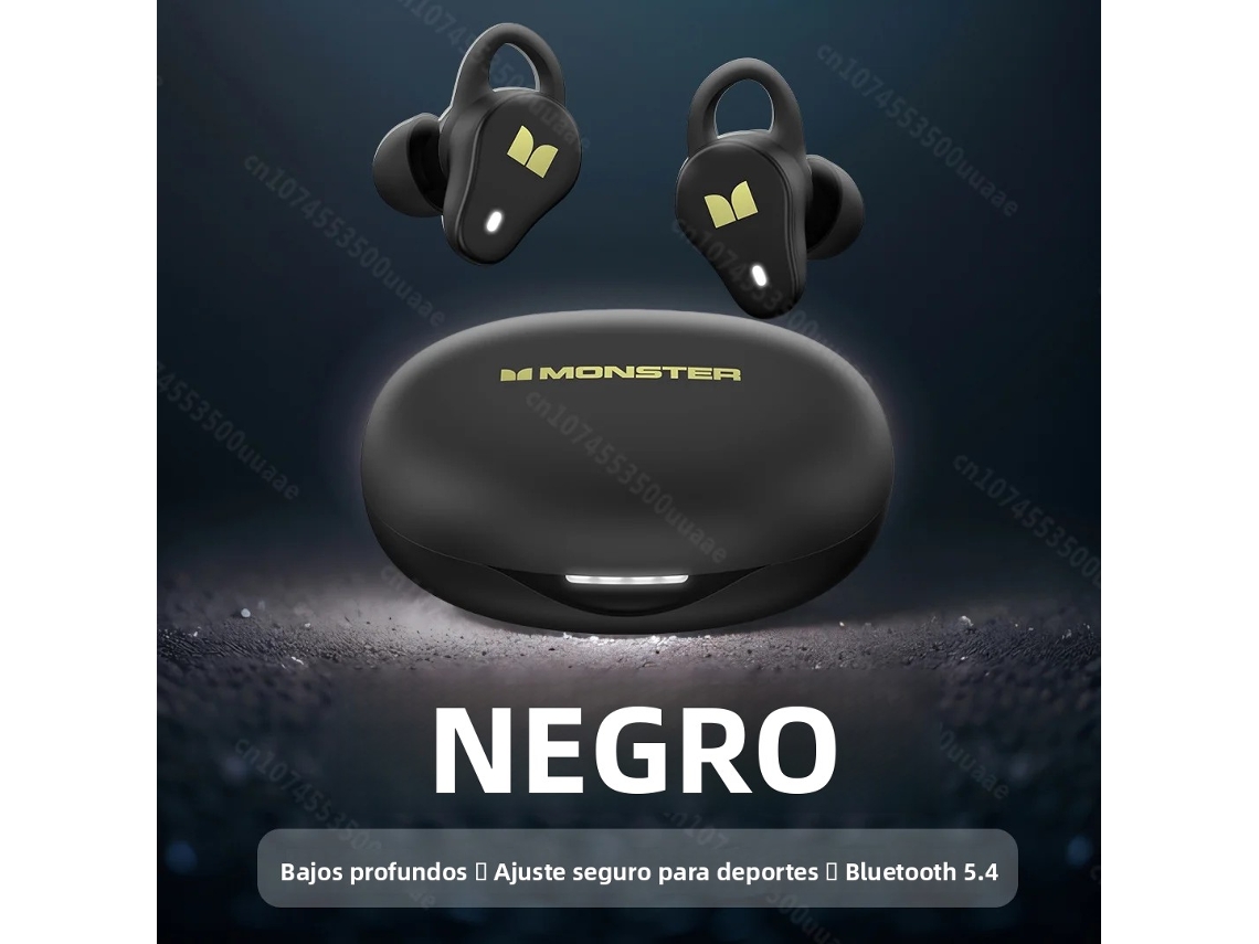 Mini Auriculares Deportivos Inalámbricos (negros), Graves Potentes, Resistentes Al Agua, Tws.