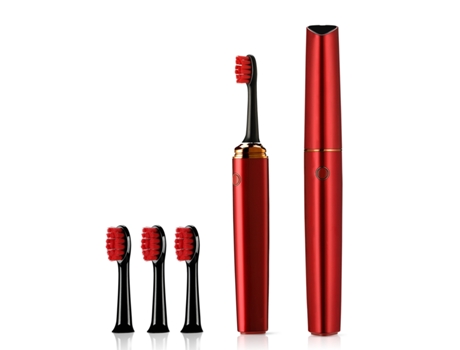 Cepillo de Dientes Eléctrico TRUMSEN T01 Rojo (40000 Rpm - Recargable)