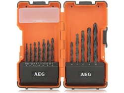 Broca AEG Estuche Com 19 Para Metal Hss-R Din338