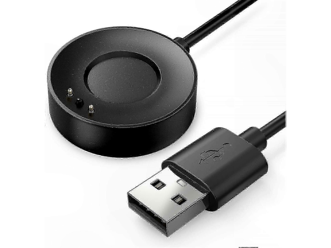 Cable de carga negro para smartwatch y pulsera de actividad, compatible con dispositivos de monitorización de la salud. GOKOCO