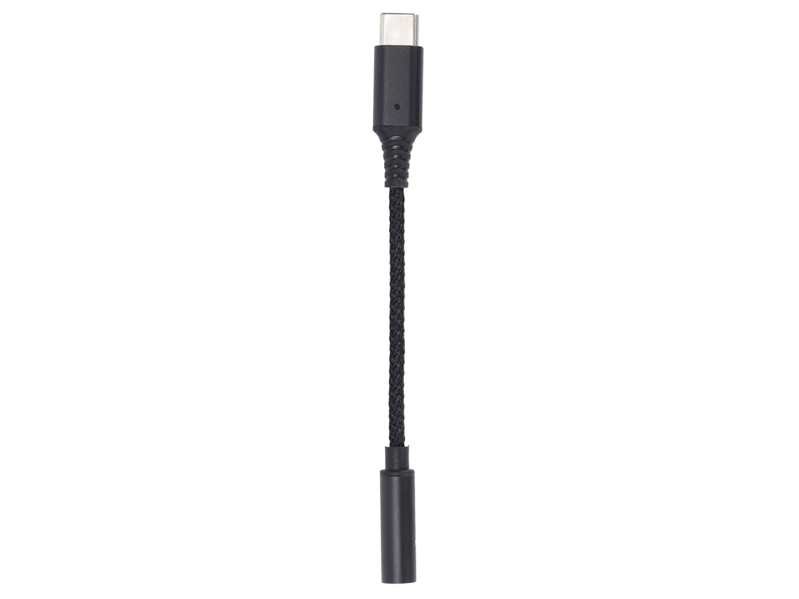 Adaptador De Fone De Ouvido Usb-c Para 3.5mm Com Cabo Trançado De Nylon Som Hifi Durável Preto