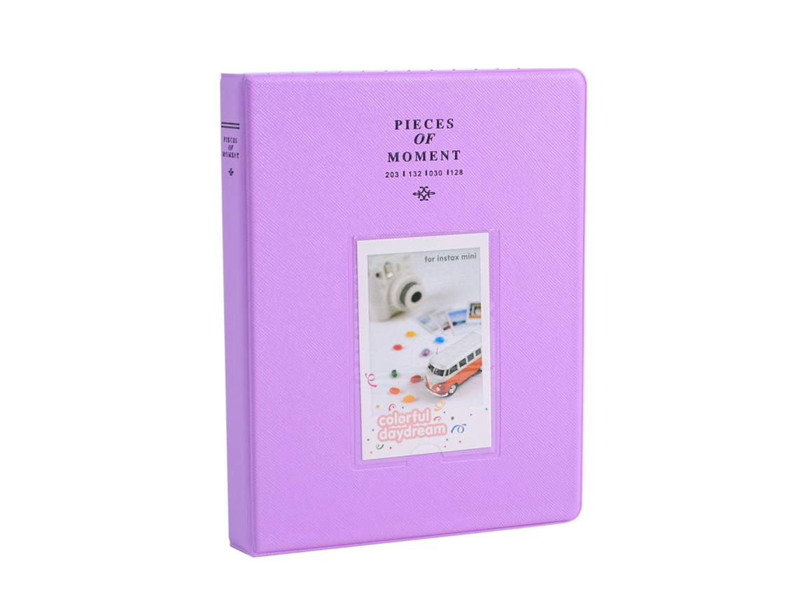 Miniálbum de fotos con 128 compartimentos Chrui para Instax Mini 1 1/9, película Kodak Mini de 3 pulgadas (morado)