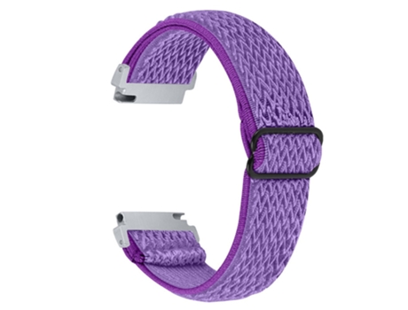 Correa de tela tejida ajustable elástico 22mm con hebilla para Huami Amazfit GTR 47mm/Pace/Stratos/Stratos 2 - purpúreo
